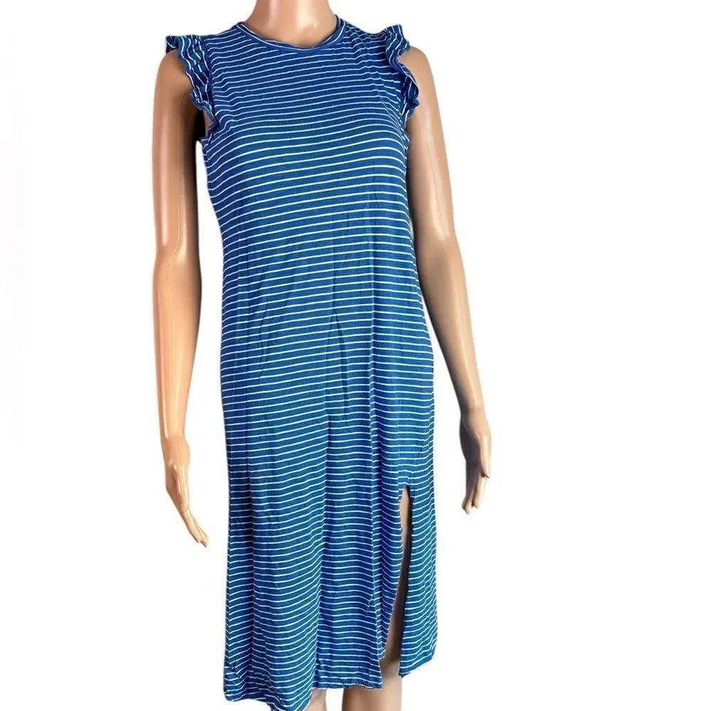 Carve Designs Blue & White Striped Dress